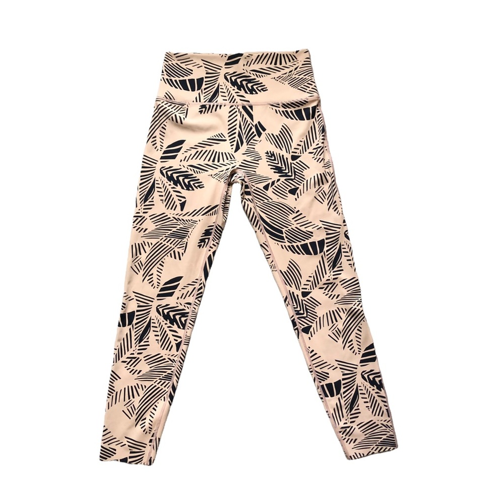 Aerie Tropical Print Leggings High Rise Size Large